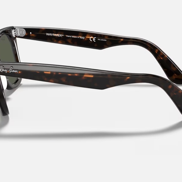 Ray-Ban Original Wayfarer polarized sunglasses (RB2140). Tortoise shell/green - Picture 10 of 12